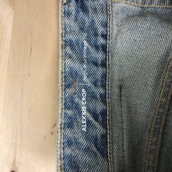 AG-ED ADRIANO GOLDSCHMIED - WOMEN'S 25 -BLUE DENIM 100% COTTON CUFFED HEM PANTS - Picture 7 of 10